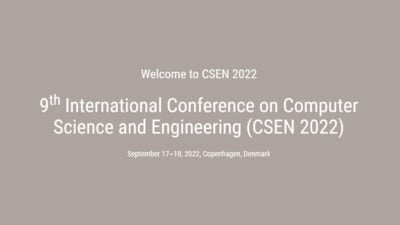 International Conference on Computer Science and Engineering