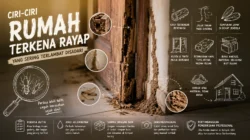 Ciri-Ciri Rumah Terkena Rayap yang Sering Terlambat Disadari
