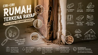 Ciri-Ciri Rumah Terkena Rayap yang Sering Terlambat Disadari