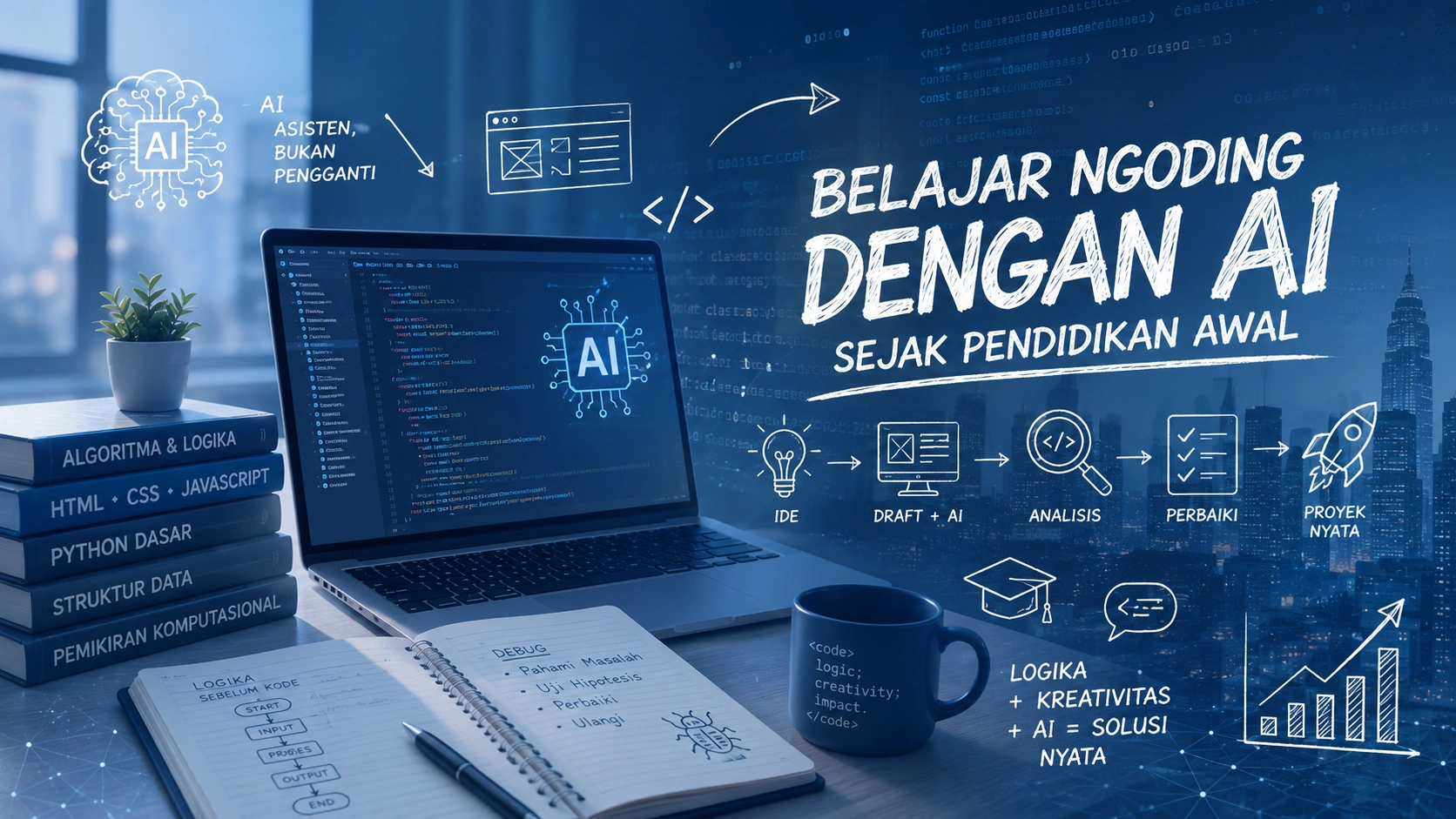 belajar ngoding dengan AI